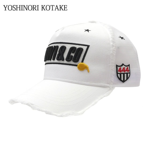 ヨシノリコタケ YOSHINORI KOTAKE x キウィアンドコー KIWI&CO. TWILL MESH CAP WHITE 251-001536-020-2