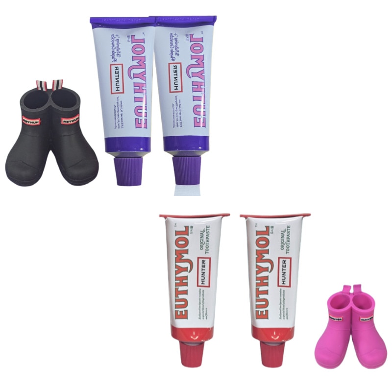 [ユシモールXハンター] 長靴スタンド＋歯磨き粉 106g×2