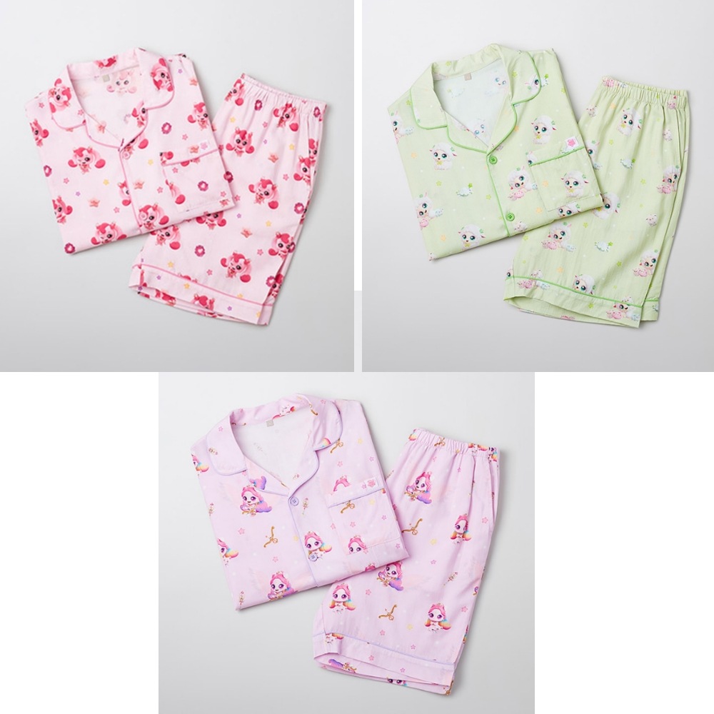 男女共用 ティニピング 夏 半袖 半ズボン パジャマ