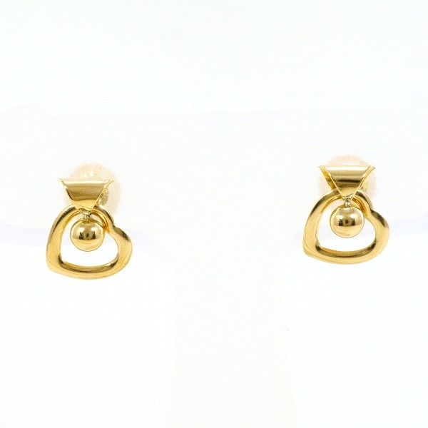 K18 18金 YG イエローゴールド ピアス 総重量約0.5g ジュエリー 中古