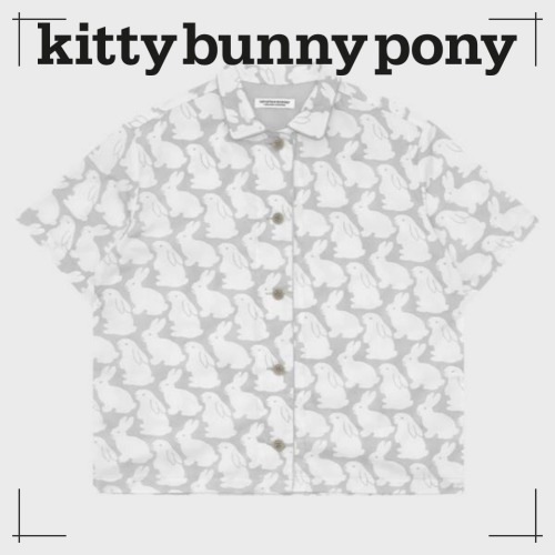 kittybunnypony プレーン リトルグレーバーニーズ 半袖パジャマセット