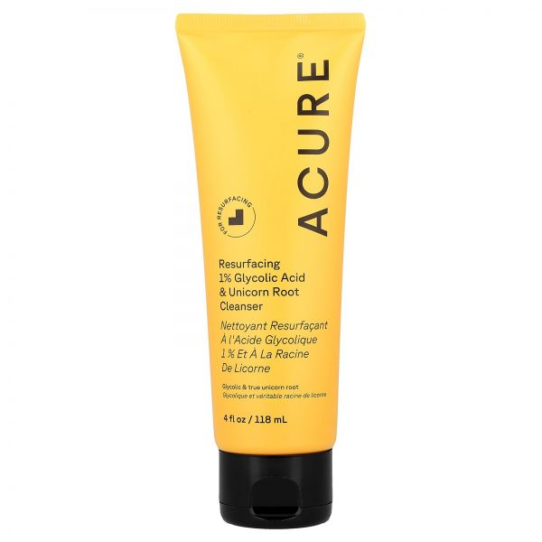 , Resurfacing, 1% Glycolic & Unicorn Root Cleanser, 4 fl oz 118 ml