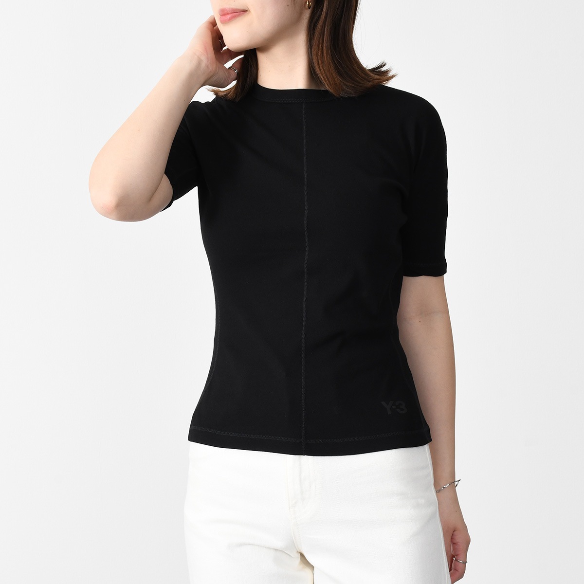 Tシャツ ロゴ コットン HY1249 レディース ブラック 黒 シンプル 無地 スポーツウェア トップス 半袖 春 夏 ギフト 7,622円