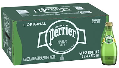 他サイト： ペリエ (Perrier) プレーン 炭酸水 瓶 330ml 「直輸入品] ×24本の商品画像