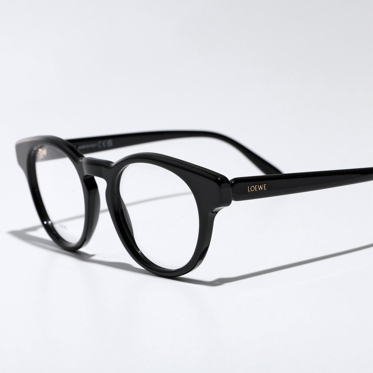 LOEWE ロエベ メガネ LW50085I レディース ボストン型 セルフレーム フルリム ロゴ アイウェア 黒縁 めがね 眼鏡 伊達メガネ 001