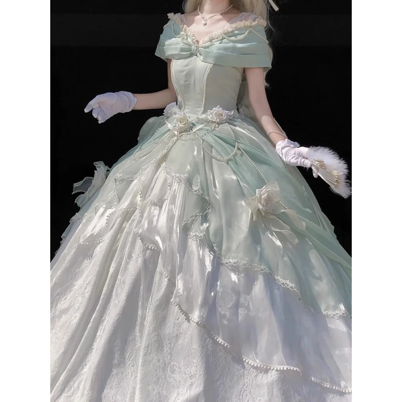 【急速発送】ローズ礼遇 ロリータ イブニングドレスレディースデー 成人式