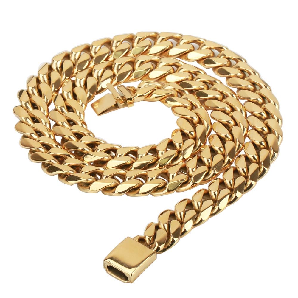 ステンレス 6面喜平ネックレス 14mm [n309-gold-14mm] 6,098円