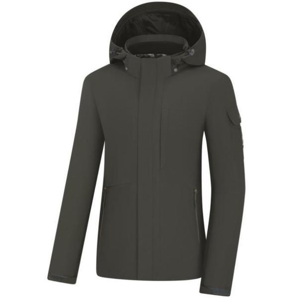 HC03 メンズ 防水 防風 2レイヤー生地 テクニカル裏地 ジャケット(カーキ) KVJ6356M (S41551834)