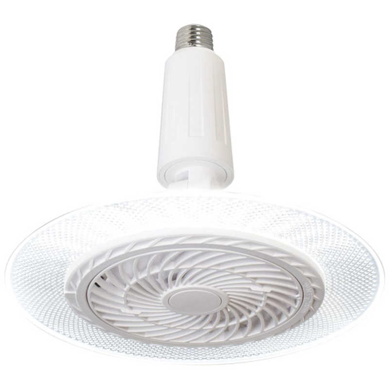 大進　ファン付LEDライトソケット 昼光色～電球色 リモコン付属　DLF-S800WH