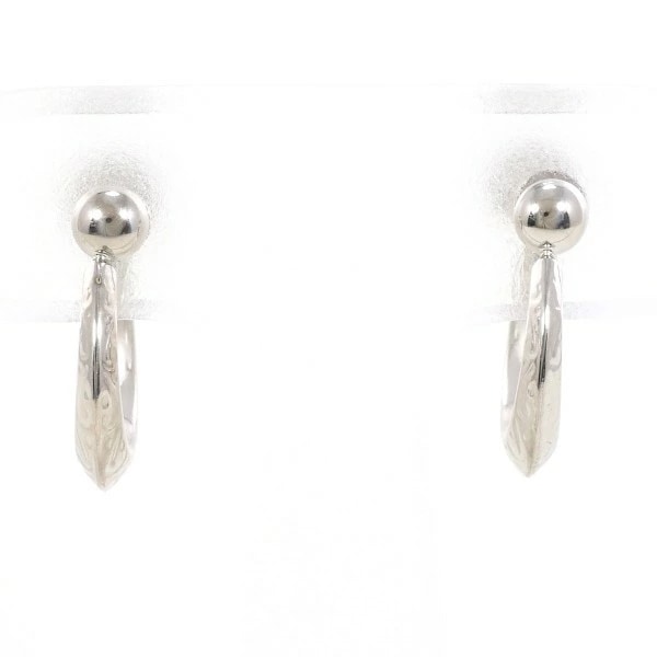 K18 18金 WG ホワイトゴールド イヤリング 総重量約1.8g ジュエリー 中古