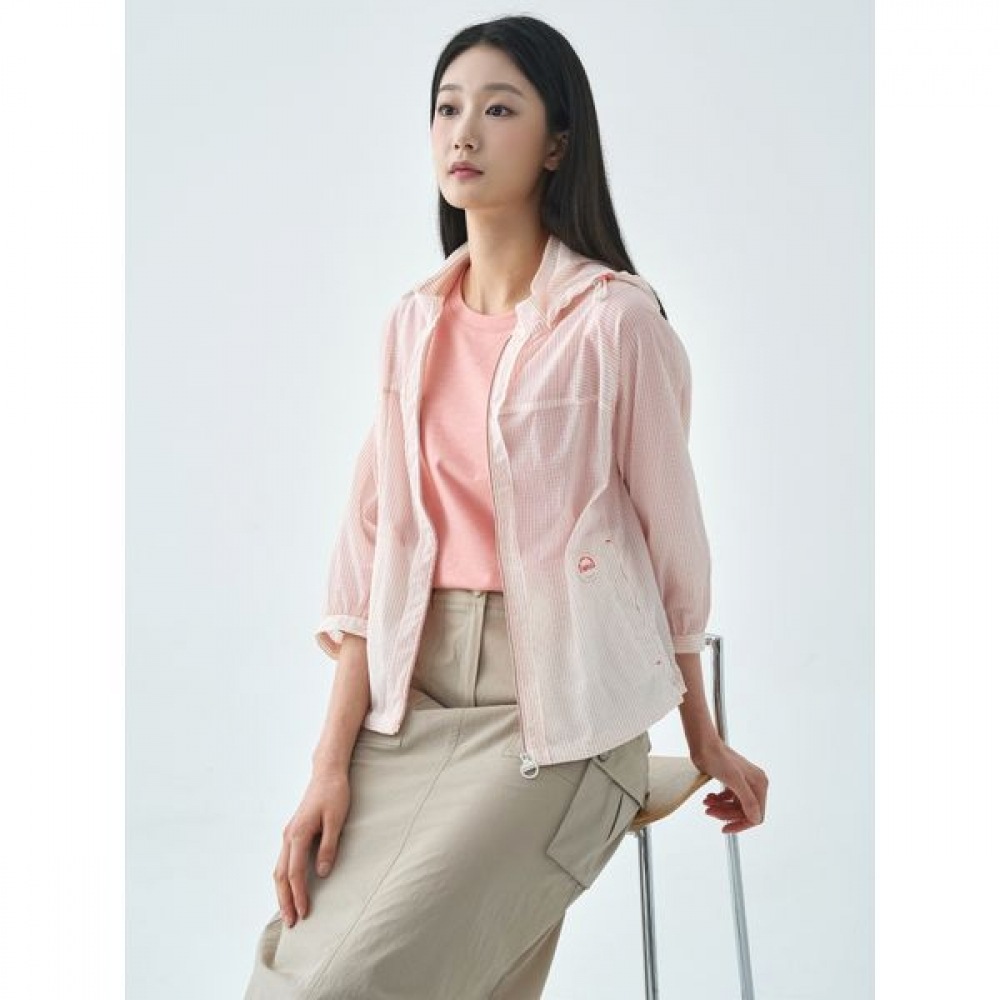 [ジセン] カラーリップスパンパーカーショートジャンパー LSJPO452_OR