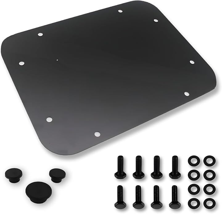 ジープ 背面 プレート タイヤレス テールゲートプラグ JLラングラー JKラングラー カスタム パーツ アクセサリー 外装品(40x30x3cm)