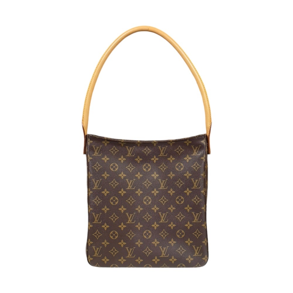 ルイヴィトン ルーピングGM モノグラム ショルダーバッグ モノグラムキャンバス M51145 ブラウン LOUIS VUITTON 中古