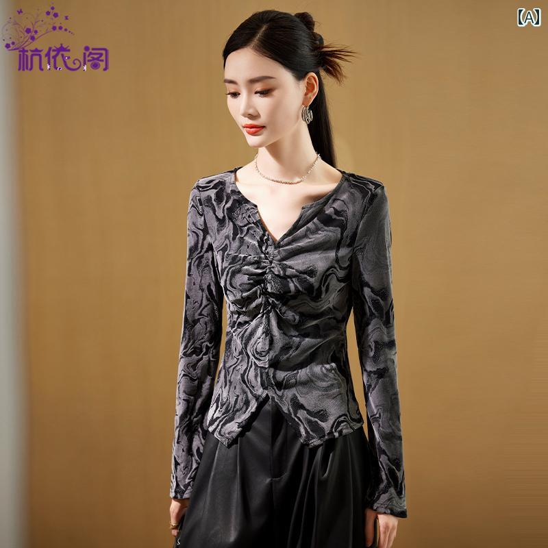 トップス レディース おしゃれ 通勤 オフィス カジュアル 長袖 t シャツ 秋 ウエスタン ユニーク ユニーク スリムフィット インナーシャツ 8,527円