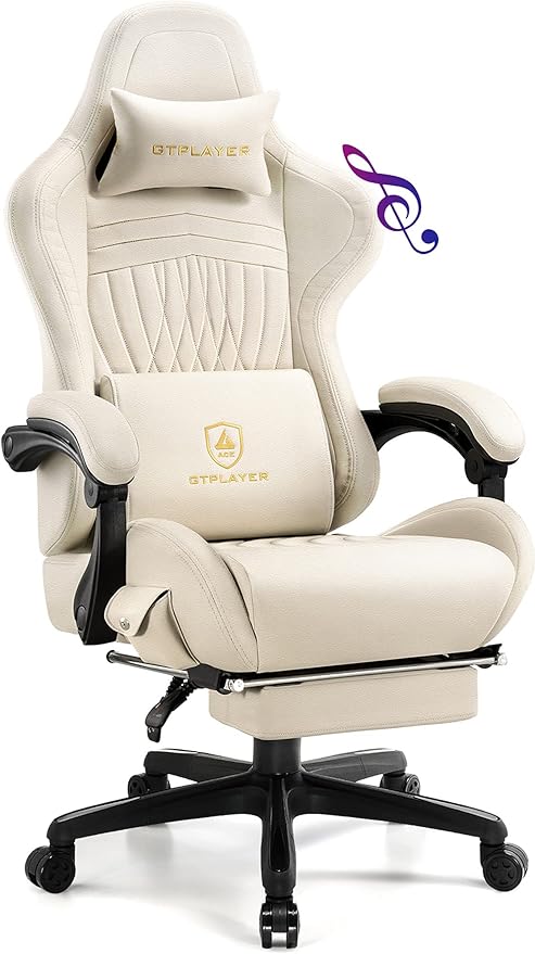 ゲーミングチェア スピーカー付き オットマン サラウンド効果 135リクライニング 【チョコレートデザイン】 パソコンチェア デスクチェア オフィスチェア PC椅子 ゲーム用チェア ハイバック ヘッ 13,769円