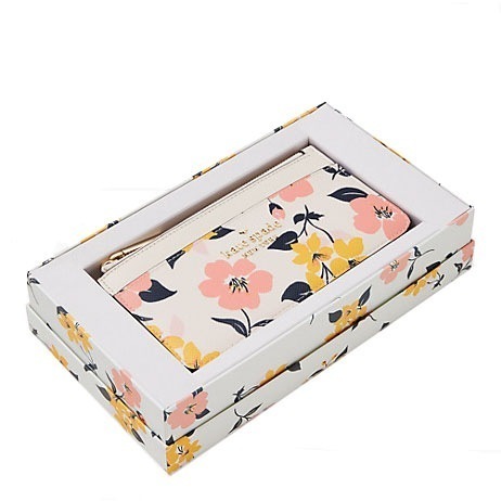 即発 USA直送 アウトレット BOX付 カードケース コインケース 花柄 百合柄 K7227