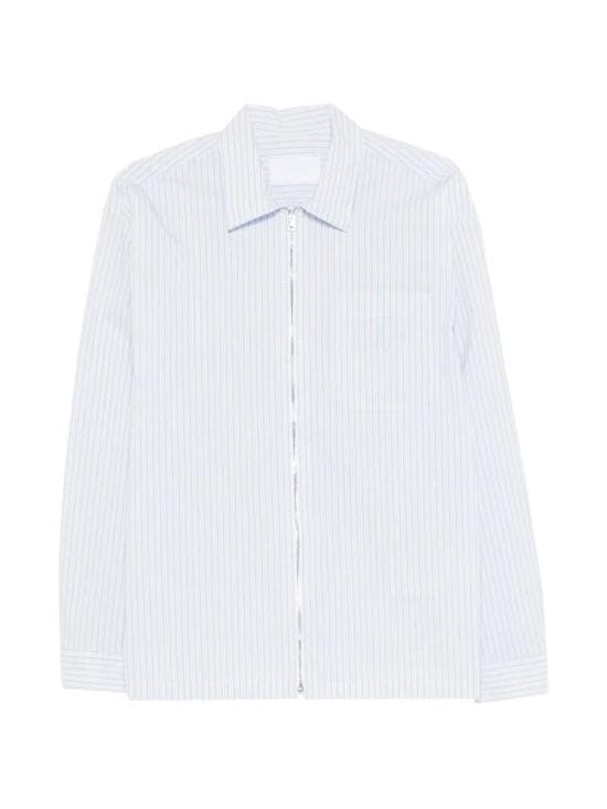 PRADA Men Short Shirts SC855SOOO 189H F0W81 BIANCO CIELO