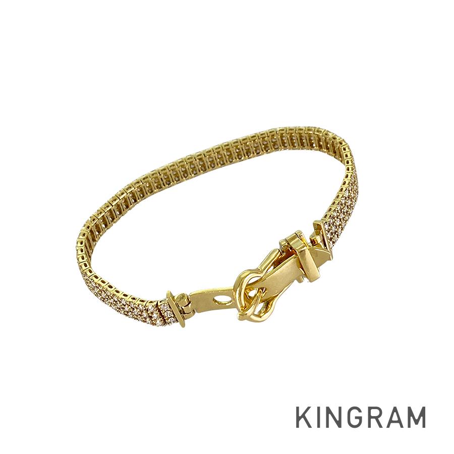 ブレスレット K18YG ダイヤモンド 【中古】