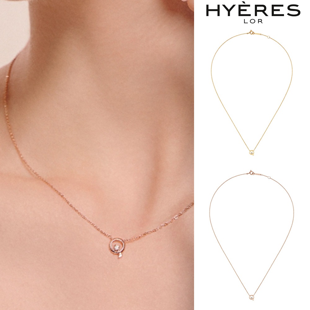 [HYERES LOR] Penidor 14K dia necklace
