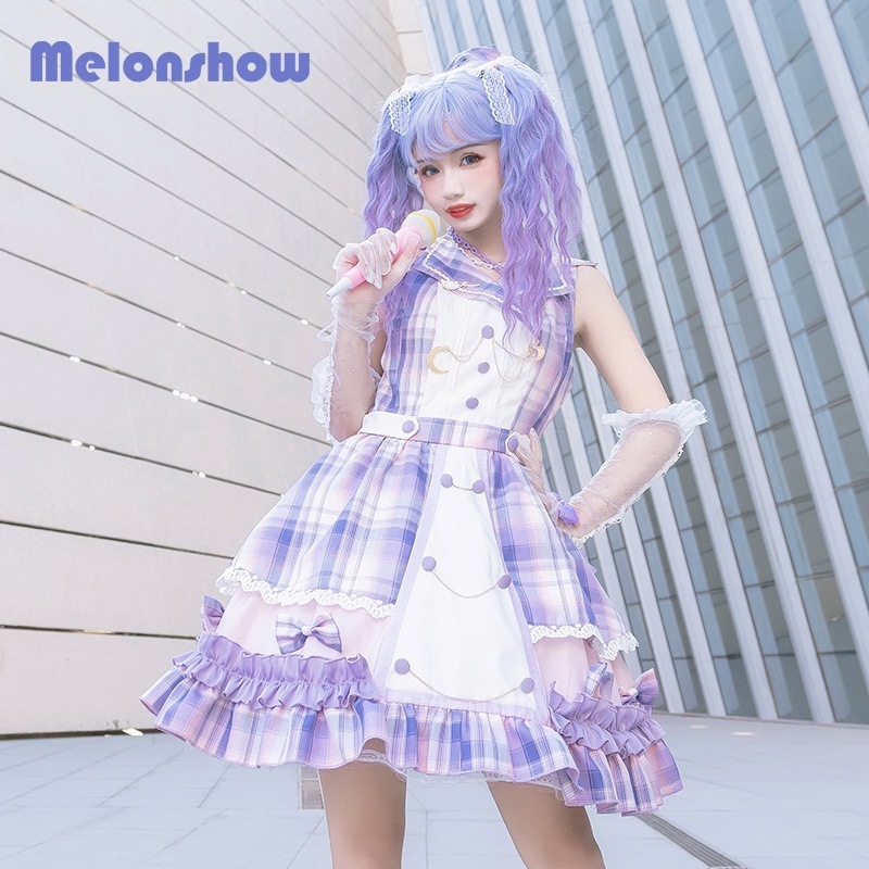 スターリーリトルアイドル紫歌衣装オリジナルロリータデザインドレス