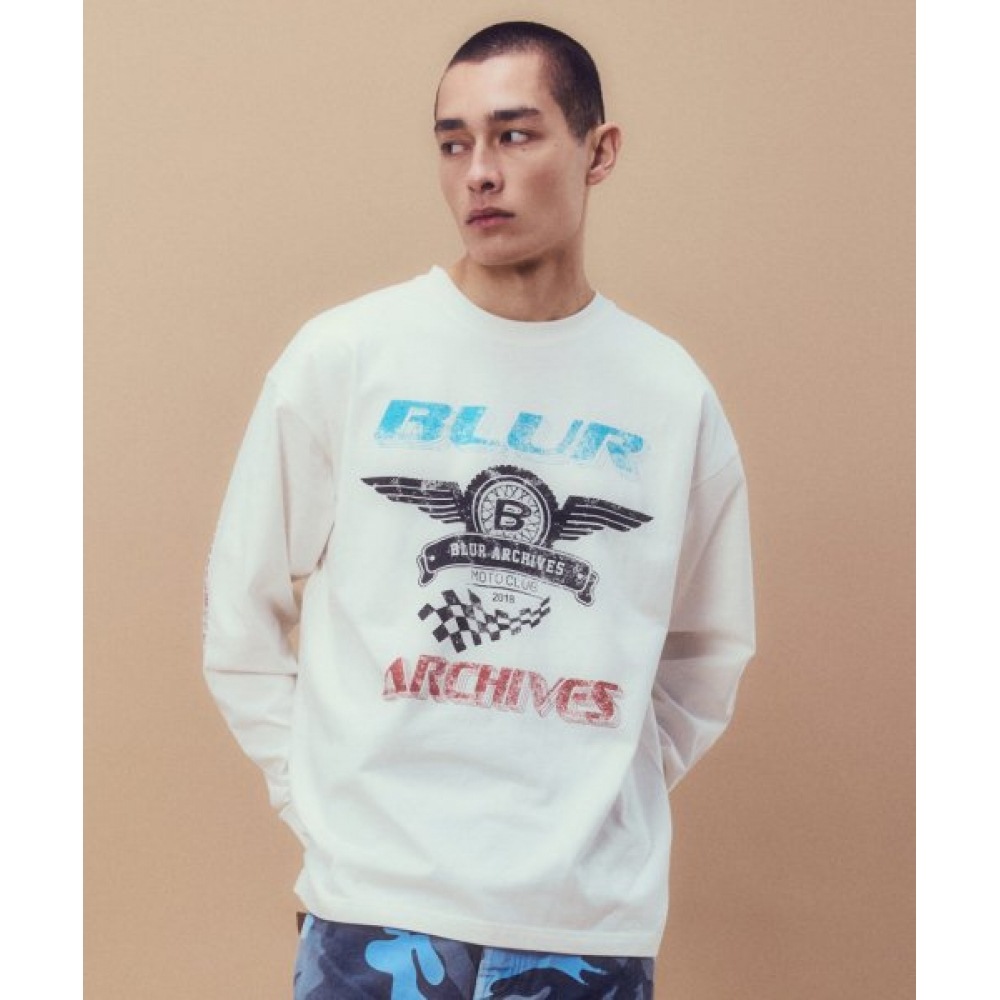 BLUR レーシングブラーロングスリーブ [オフホワイト]