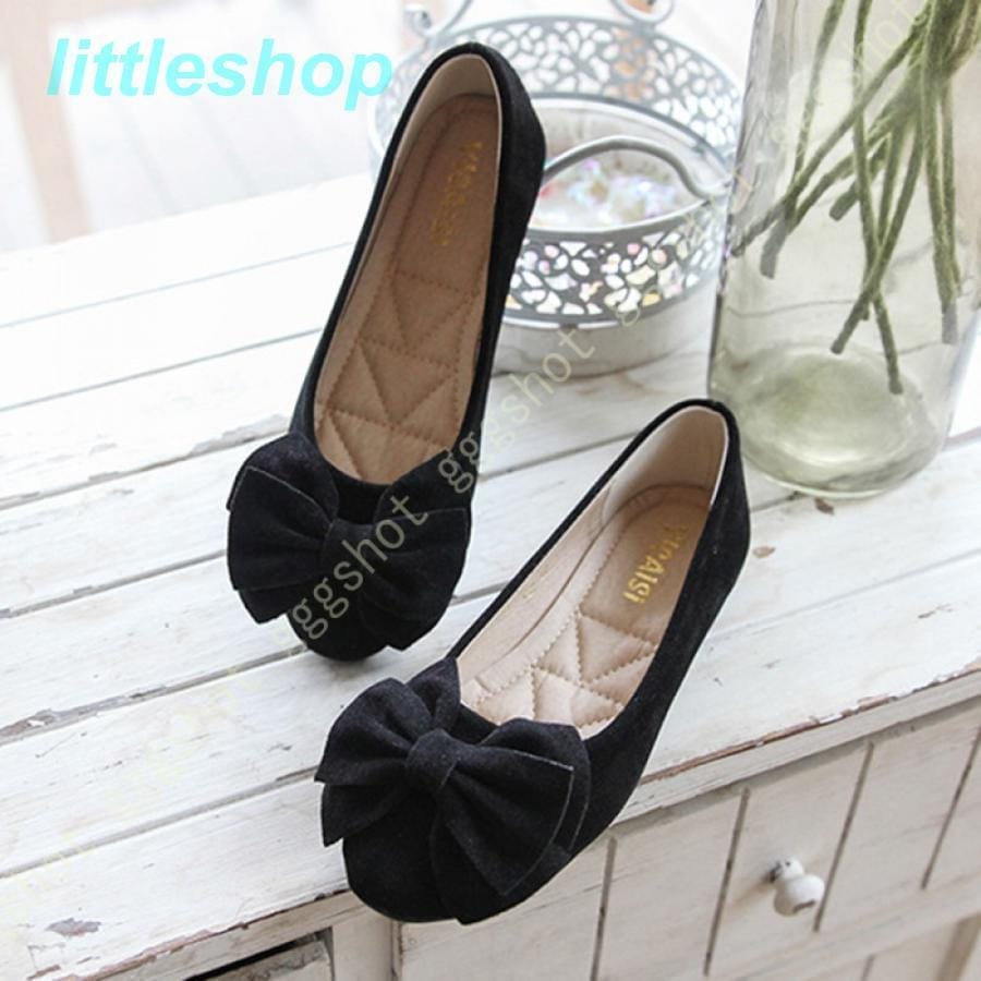 急速出荷スタイルアップ！ヒールパンプス レディース フラット パンプス ローヒール ペタンコ 靴 リボン おしゃれ かわいい ぺたんこ ローヒール ラウンドトゥ スウェード orange