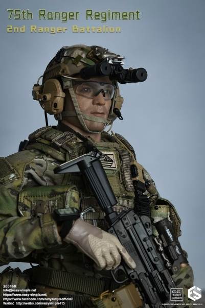 EasySimple 75th Ranger Regiment 2nd Ranger Battalion 1/6 アクションフィギュア 26046R