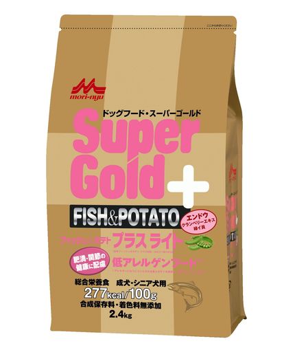 スーパーゴールド SUPERGOLD フィッシュ&ポテト プラスライト 肥満・関節の健康に配慮 2.4KG