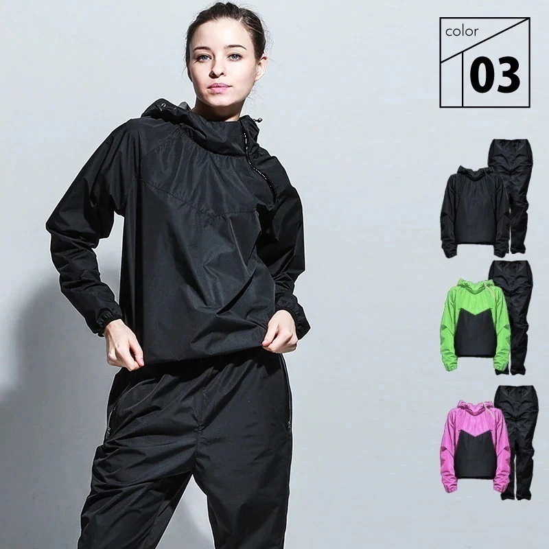 メガ割 6倍発汗 サウナスーツ スポーツウェア レディース メンズ 2点セット 上下セット ダイエット トレーニングウェア 洗える ジムウェア セットアップ大きいサイズ 脂肪燃焼 デ