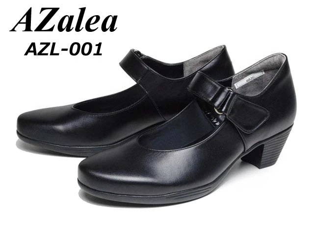アゼリア AZalea AZL-001 クロスムース 3E ベルト付きカジュアルパンプス レディース 靴