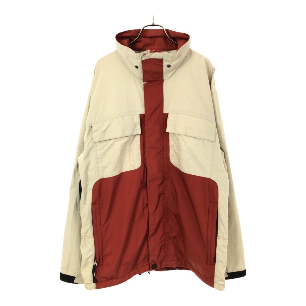 スノーボード 長袖 ウェア M ベージュ×レッド スノーガード メンズ