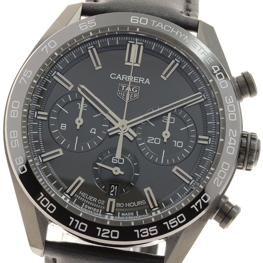タグホイヤー TAG HEUER CBN2A1G カレラ キャリバー ホイヤー02 ジャパン ブラックエディション 300本限定 自動巻き メンズ 極美品 _914372【中古】