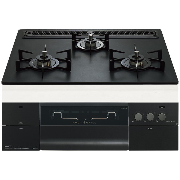 N3S22PWAAFBAEC-LP プラチナブラックアルミトップ プログレ ビルトインガスコンロ (プロパンガス用・3口・幅60cm) 100,077円