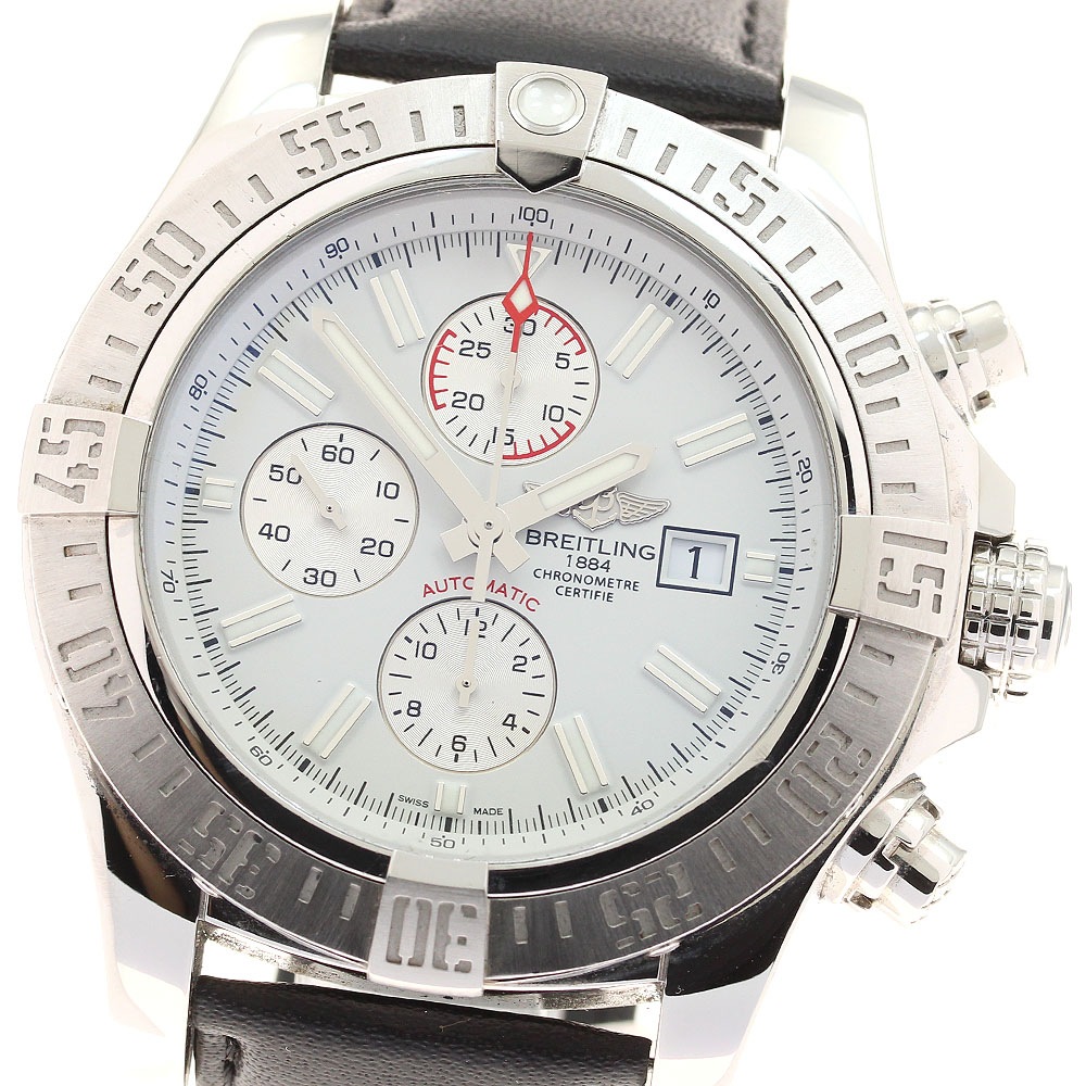 ブライトリング BREITLING A13371 スーパーアベンジャー デイト クロノグラフ 自動巻き メンズ 箱・保証書付き_943114【中古】