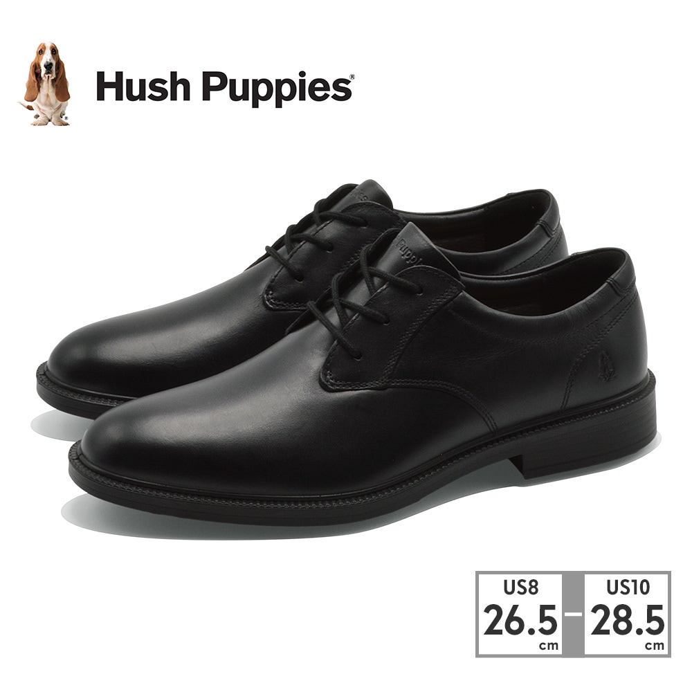 Hush Puppies ビジネスシューズ メンズ HPM10317 ハッシュパピー BANKER 本革 レザー 外羽根式 プレーントゥ