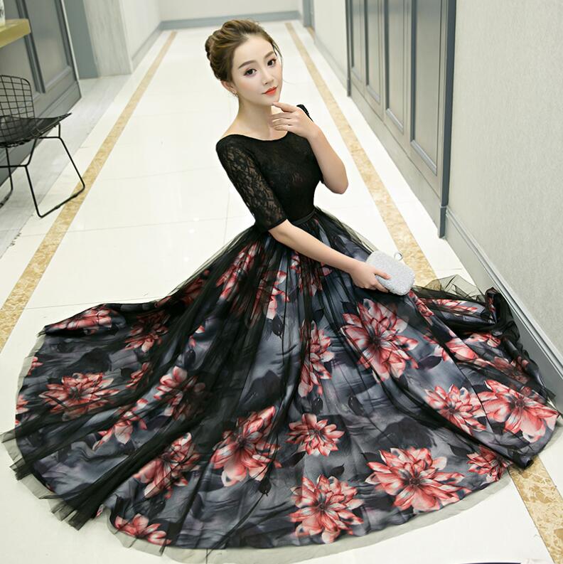 爆裂超特価 イブニングドレス 礼服 高級感 レディース ワンピース ロングドレス 花柄 可愛い フォーマルドレス 半袖 パーティードレス きれいめ 成人式ドレス 編み上げ ウェディングドレス ファスナ