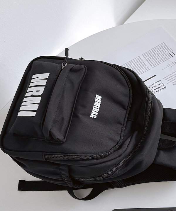story. リュック　バックパック Qoo10 story bag A927 スクエア ジッパー ミディアム