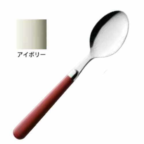 日本製 Japan トラッドカトラリー アイボリー デザートスプーン 402045 [xまとめ買い12]