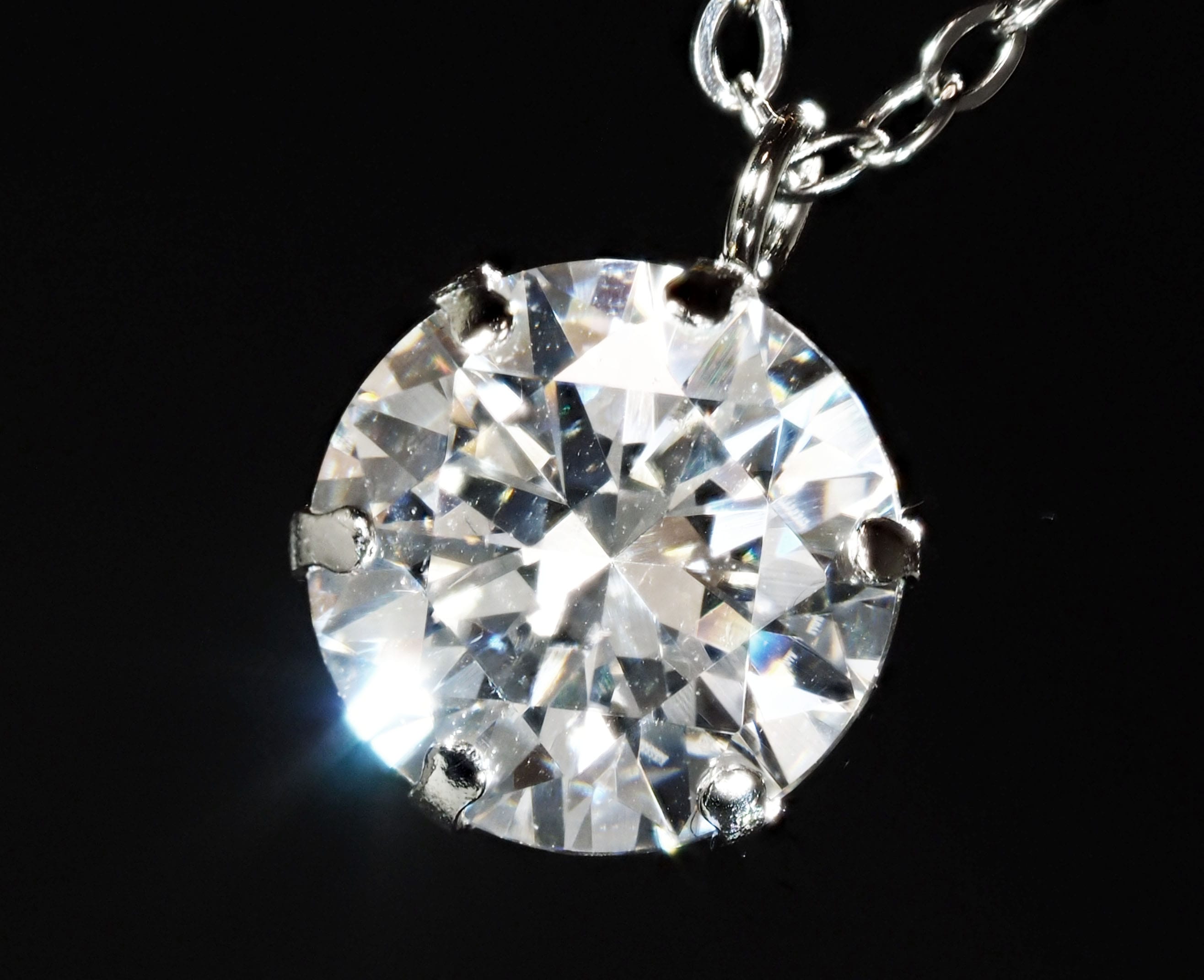 プラチナ 900 一粒 ダイヤモンド ネックレス 大粒 1ct pt900