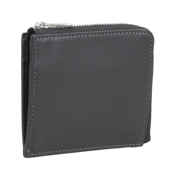 ポールスミス 財布 メンズ レディース コインケース 小銭入れ カードケース L字ファスナー アウトレット レザー ブラック PAUL SMITH