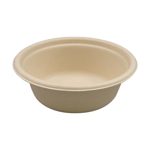 （まとめ）パックスタイル BB竹バガスボウル350 直径135高さ50mm 1パック（50枚） 5セット