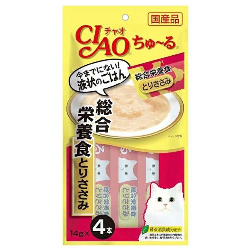 いなば　ちゅーる　総合栄養食　とりささみ　１４ｇX４本X４８　ちゅーる　チュール　猫　ＣＲＣ35―04―20―20―10