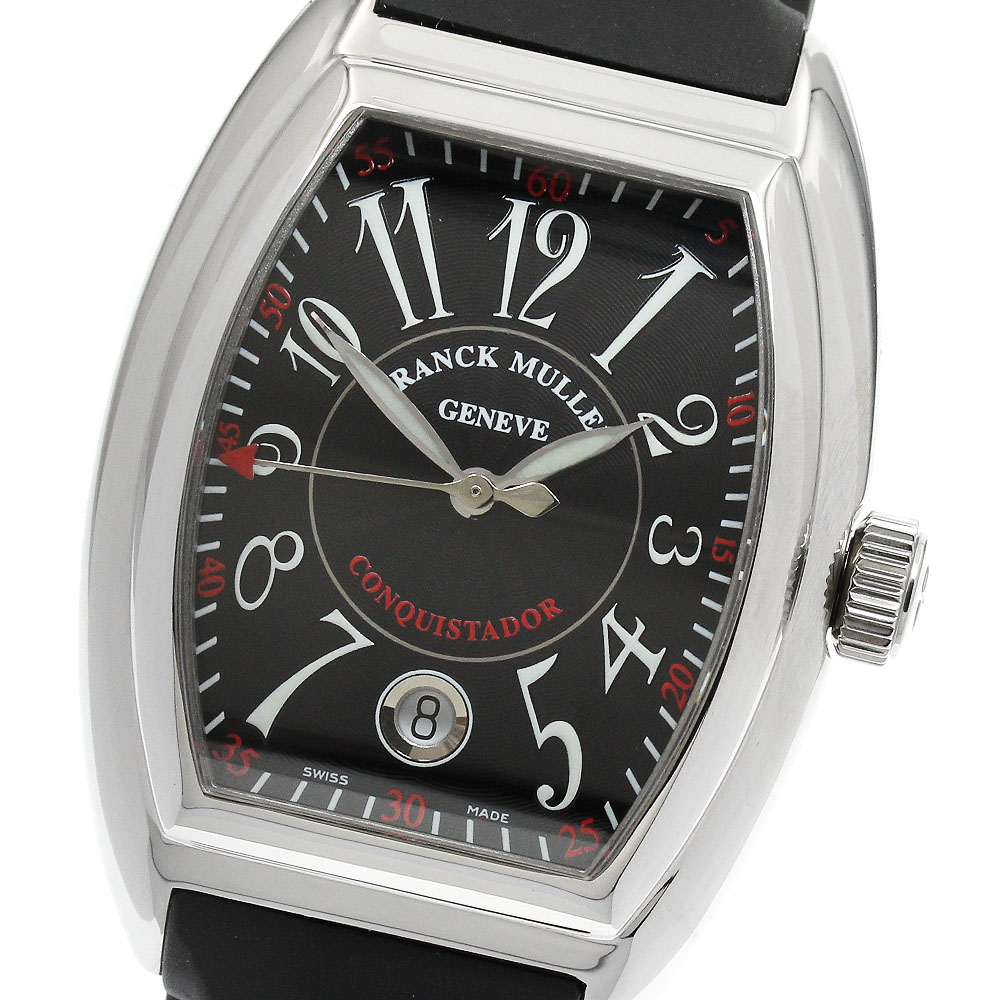 フランクミュラー FRANCK MULLER 8005HSC コンキスタドール デイト 自動巻き メンズ 良品 _907241【中古】