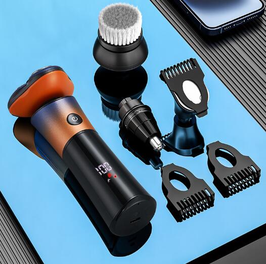 【20%超還元セレクト】髭剃り シェーバー 電動シェーバー メンズ 磁気式着脱 Type-C充電式 3D回転式 LED電池残量表示 IPX7防水 丸洗い可 ロック機能