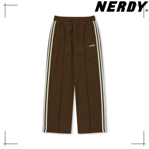 NERDY公式正規品 ジャージ ボトムス Embroidery Logo NY Track Pants Brown 6,560円