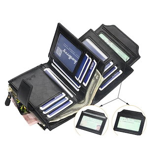 韓国可愛いミニ財布二つ折り多機能性カードケース 小さくて精巧小銭入れ財布メンズブラックコンパクトミニ財布可愛いミニ財布