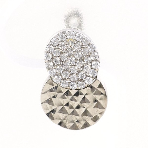 K18 18金 WG ホワイトゴールド ピアス(片耳) ジルコニア ジュエリー 中古 18,491円