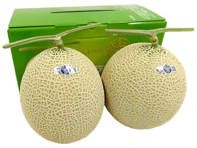 敬老の日ギフト =クラウンメロン= 等級山 2玉 約3.6kg 化粧箱 静岡産 予約 9月7-15日お届け予定