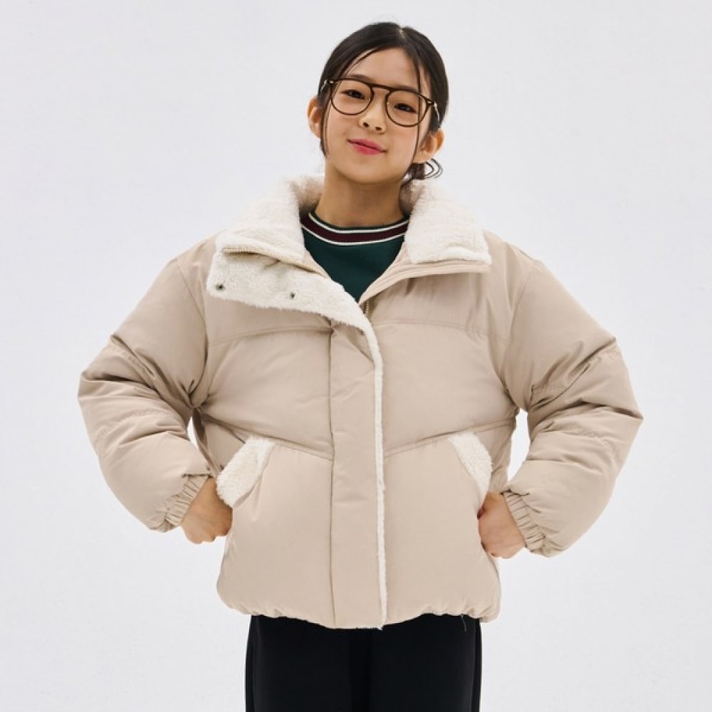 オーシンスカイ 女の子 ファー配色 パディングジャケット DFJG4762D0X