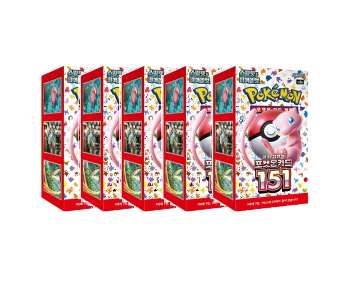 ポケモンカード 5ボックス / 151 ブースターボックス / スカーレット＆バイオレット / 韓国語版/ 5ボックス